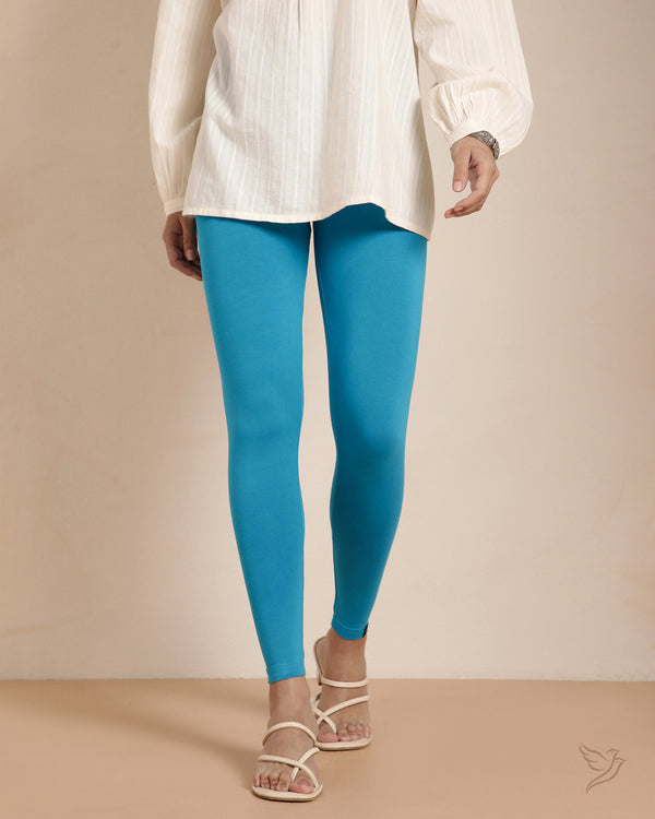 Viscose Ankle Legging - Blue Ocean