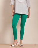 Cotton Ankle Legging - Emerald Lexus