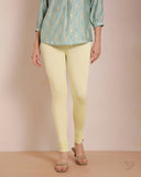 Viscose Churidar Legging - Baby Corn