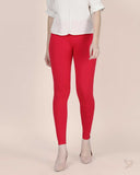Viscose Ankle Legging - Racing Red