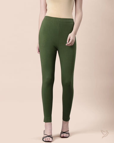 Sleek Kurti Pant - Green Tree