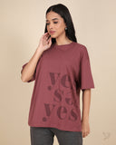 Oversize Tee – Dry Rose