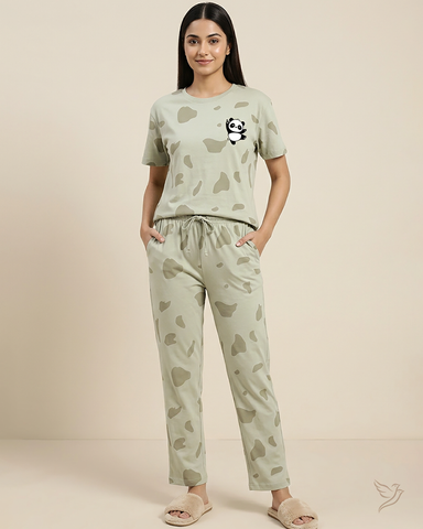Sage scatter Printed Co-ord Set - Alfalfa