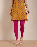 Cotton Ankle Legging - Bubble Gum