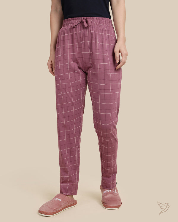 Printed Night Pant - Grape Nectar