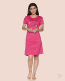 Lounge Wear Long Tee - Pink