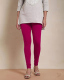 Viscose Churidar Legging - Rose Red