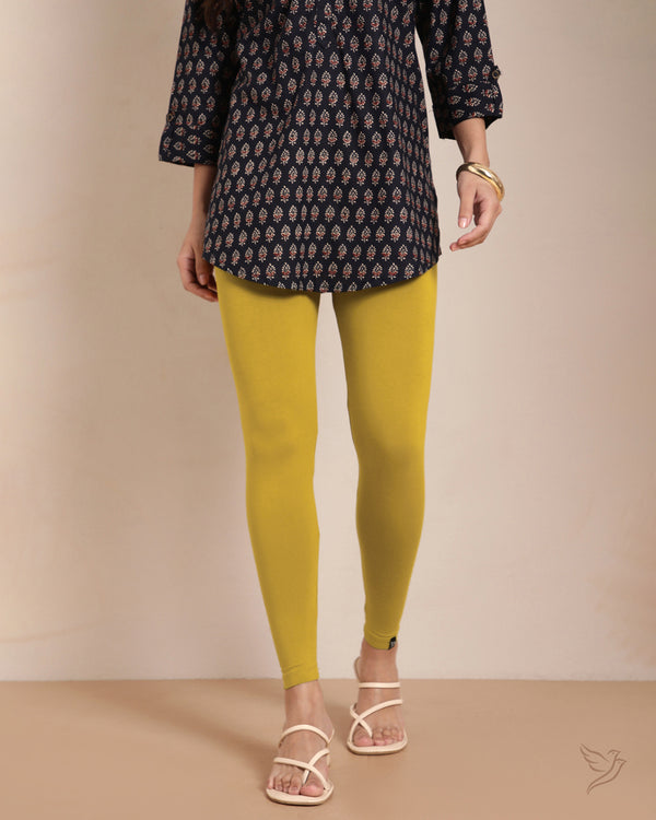 Viscose Ankle Legging - Moss Plant