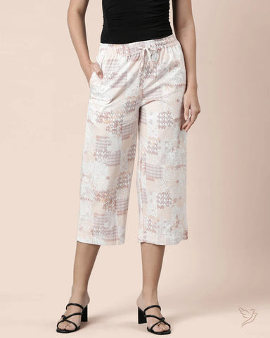 3/4 AOP Palazzo Pant