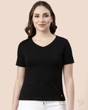 Basic V-Neck Tee - Black