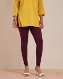 Cotton Churidar Legging - Grape Vine