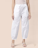 Pleated Pant - White