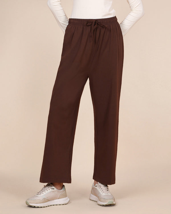 Knitted Palazzo - Chocolate