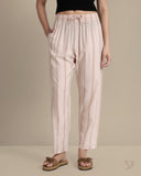 Striped Palazzo - Whisper Pink