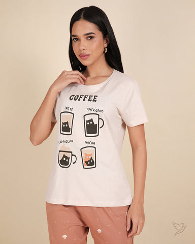 Relaxed Fit Tee – Moon Beam