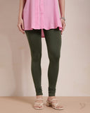 Cotton Churidar Legging - Jungle Green