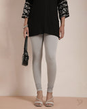 Cotton Churidar Legging - Grey Smoke