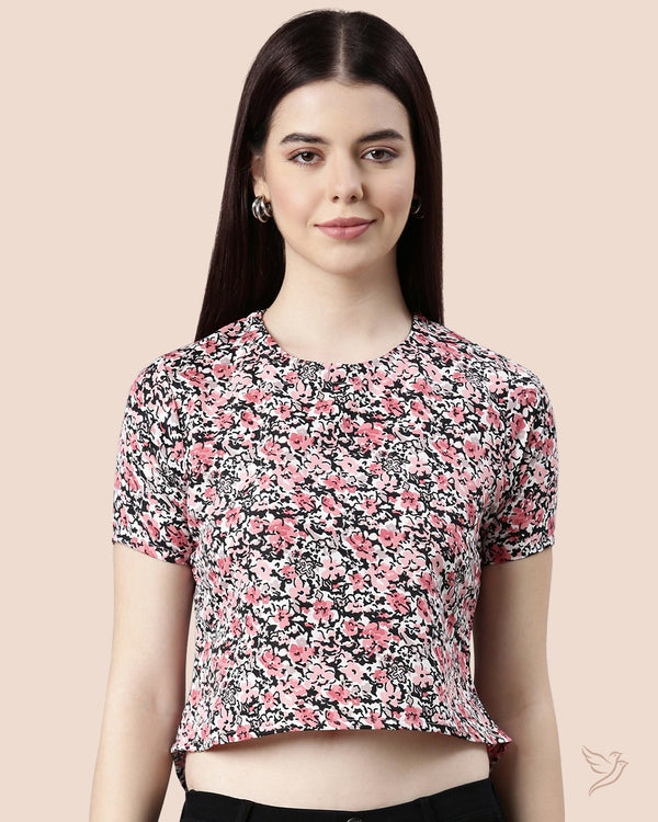 Women Keyhole Poly Top