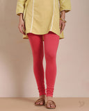 Cotton Churidar Legging - D.Pink