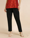 Cotton Straight Pant - JetBlack