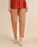 Cotton Straight Pant - Cinnamon