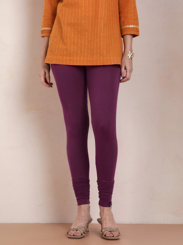 Viscose Churidar Legging - Beetroot
