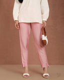 Metallic Straight Pant - Pink Smoothie