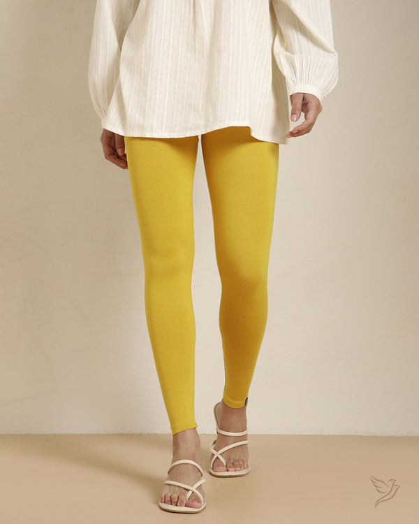 Viscose Ankle Legging - Canary Bird