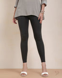 Cotton Ankle Legging - Charcoal Grey