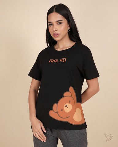 Relaxed Fit Tee – Jet Black