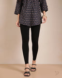 Viscose Ankle Legging - Black Plus