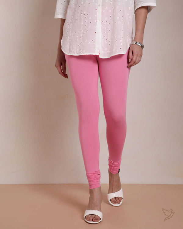 Viscose Churidar Legging - Cotton Candy