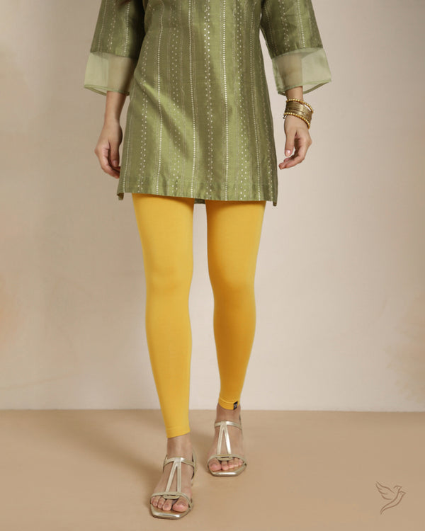 Viscose Ankle Legging - Candle Light