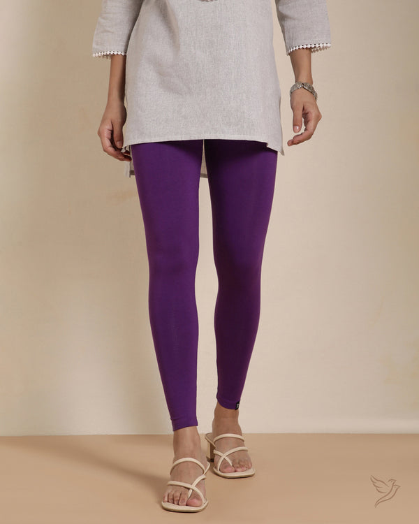 Viscose Ankle Legging - Beauty Berry