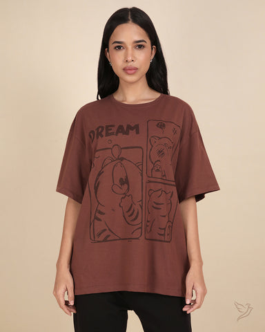 Oversize Tee – Chocolate Fondant