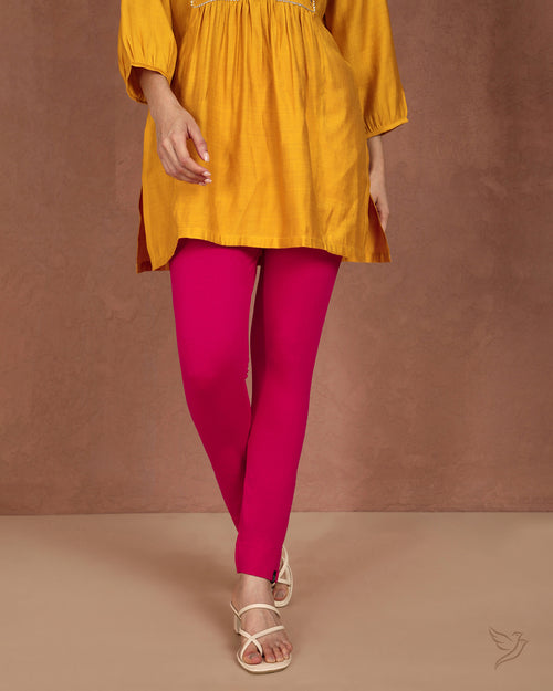 Sleek Kurti Pant - Pink Paradise