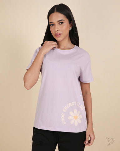 Relaxed Fit Tee – Orchid Petal