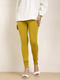 Viscose Churidar Legging - Moss Plant