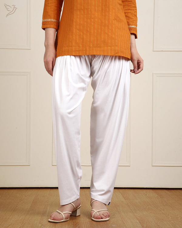Patiala Pant - WhitePlus