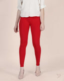 Viscose Ankle Legging - Crimson Red