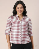 Casual Shirt - Light Maroon