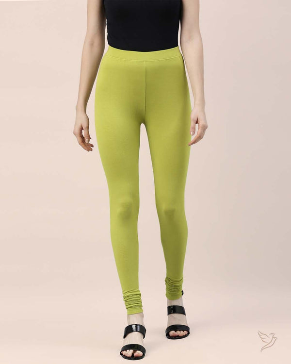 Pistachio Women Viscose Churidar Legging