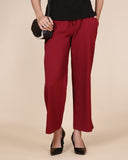 Textured Trousers - BerryBlush