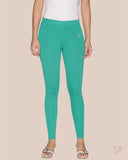 Cotton Ankle Legging - Emerald Lexus