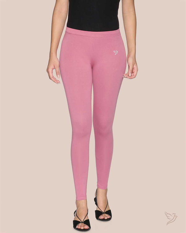 Pink Punch Cotton Ankle Legging