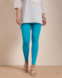 Cotton Ankle Legging - Grand Turquoise