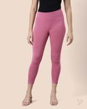 Viscose 7/8 High Ankle/Cropped Leggings - Wild Orchid