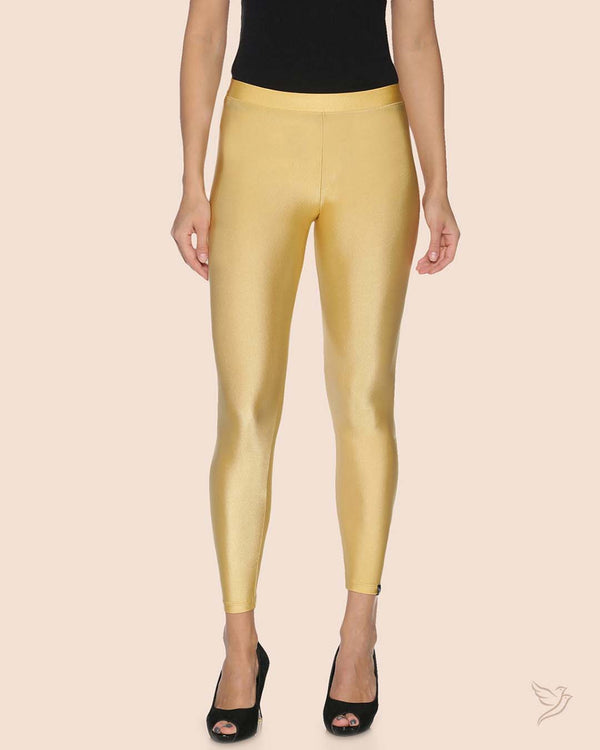 Women Shimmer Legging - Gold Dust