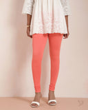 Cotton Churidar Legging - Rasp Berry