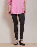 Cotton Churidar Legging - Charcoal Grey